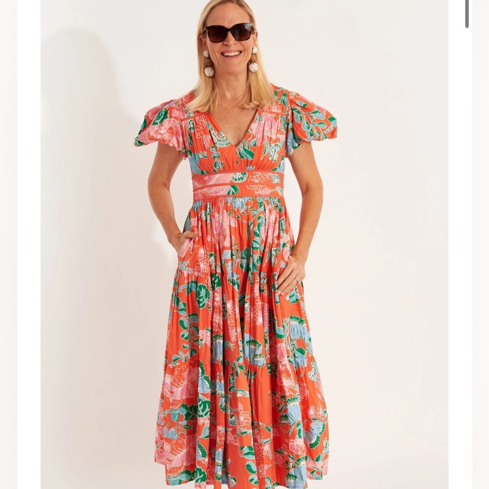 CK Bradley HEATHER DRESS - CORDELIA CORAL MULTI
